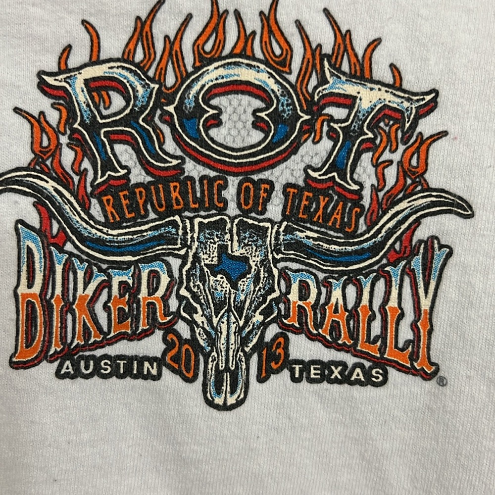 ROT bike rally tee shirt.